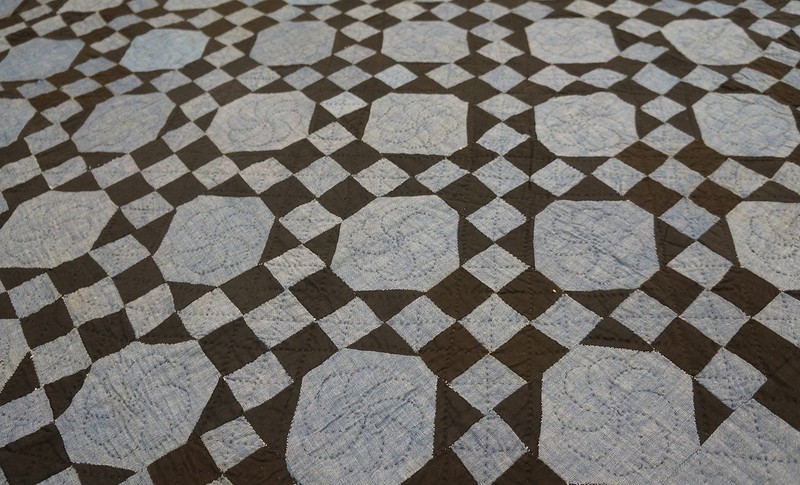 6X9 Antique American Quilts Wool Area Rug 1920 gallery