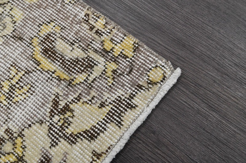 Vintage Turkish Runner Rug 2x10ft Wool Anatolian Handmade Hallway Oushak BEIGE gallery