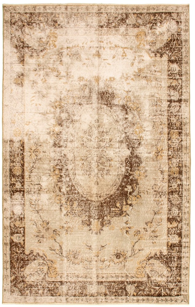 Traditional Vintage Hand-Knotted Carpet 5'6" x 9'3" Wool Area Rug