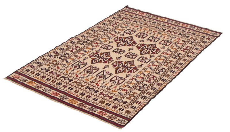 Vintage 4'3" x 6'2" Traditional Wool Hand Woven Oriental Area Rug gallery