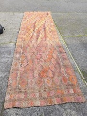 Antique Hand-Knotted Stunning Rug Approx. 4 ft. x 16 ft.