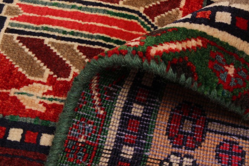 Vintage 3'5" x 6'8" Traditional Hand Knotted Vegetable Dye Wool Area Rug gallery