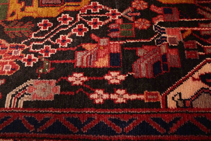Vintage Hand-Knotted Carpet 4'4" x 6'9" Traditional Oriental Wool Area Rug gallery