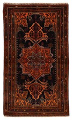 Traditional Vintage Hand-Knotted Area Rug 3’9″ x 6’7″ Oriental Wool Carpet
