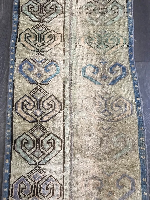 Hallway Runner Rug, Beige Runner Rug, Wool Runner Rug , Turkish Runner Rug , Vin gallery