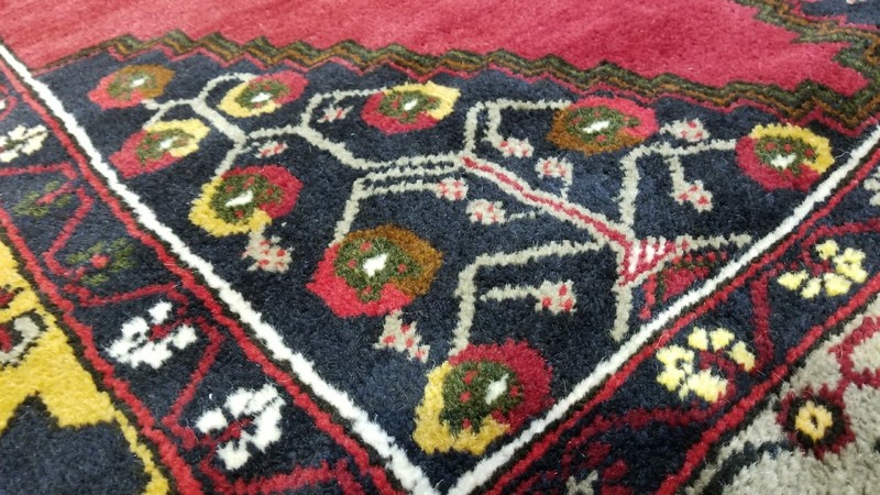 Antique 1900-1939's Natural Dye Tribal Rug 4'2" × 9' gallery
