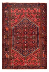 Vintage Traditional Hand-Knotted Area Rug 4’3″ x 6’3″ Oriental Wool Carpet