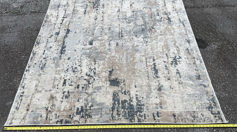Nourison Quarry QUA01 Beige Grey Abstract Area Rug 6' x 9' Modern Indoor gallery