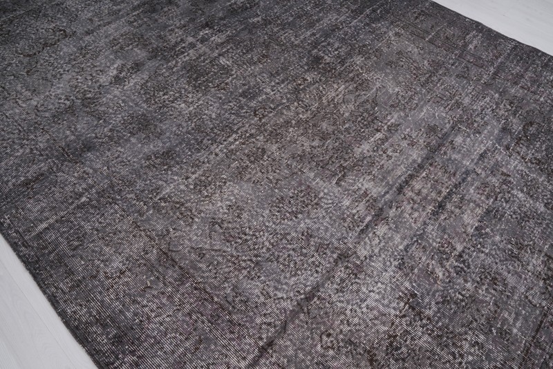 Muted Turkish Large Rug 7x10 ft - Handmade Oversize Vintage Oushak Carpet, 203 gallery