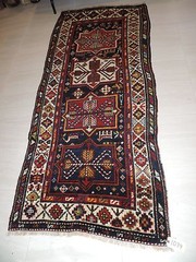 4x8ft. Handmade Quasqui Caucasian Wool Runner