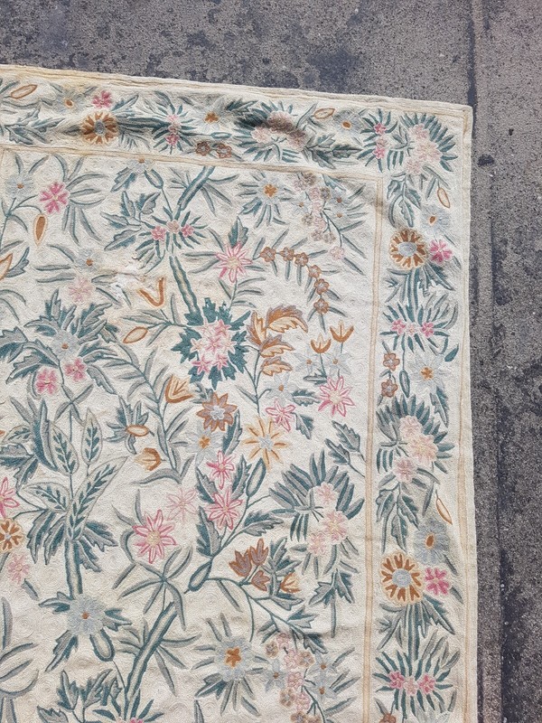 Vintage Hand Woven Traditional Kashmiri Multicolor Kilim Rug Carpet 160x104 cm gallery