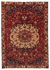 Traditional Vintage Hand-Knotted Oriental Carpet 4’11” x 6’11” Wool Area Rug