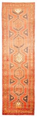 Vintage Hand-knotted Runner Rug 3’4″ x 12’8″ Traditional Oriental Wool Carpet