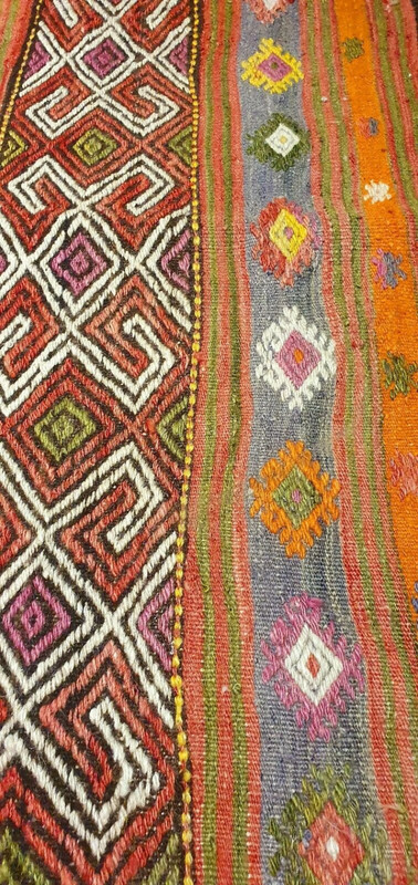 Primitive Antique Cr-1939's Natural Dye Wool Nagorno-Karabakh Armenian Rug 5x8ft gallery