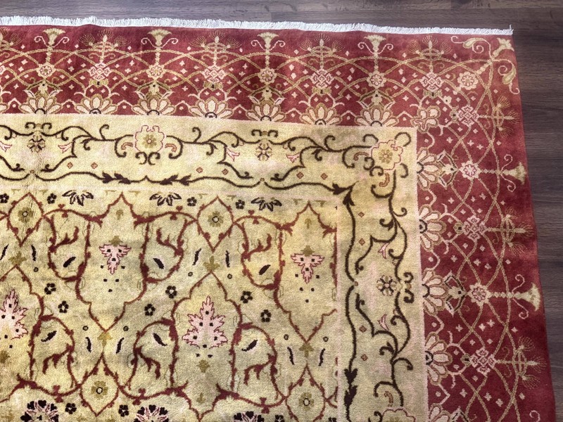 Pak Per'sian Rug 8x10, Allover Pattern, Gold-Tan, Fine 200 KPSI gallery
