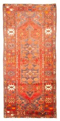 Traditional Vintage Hand-Knotted Area Rug 3’1″ x 6’9″ Oriental Wool Carpet
