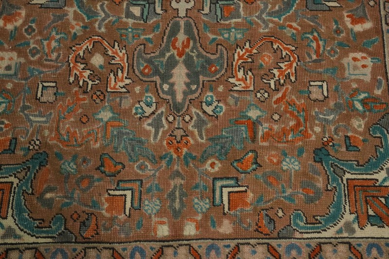 Vintage Wool Medallion Traditional Accent Rug 3x6 ft Hand-knotted Brown Carpet gallery