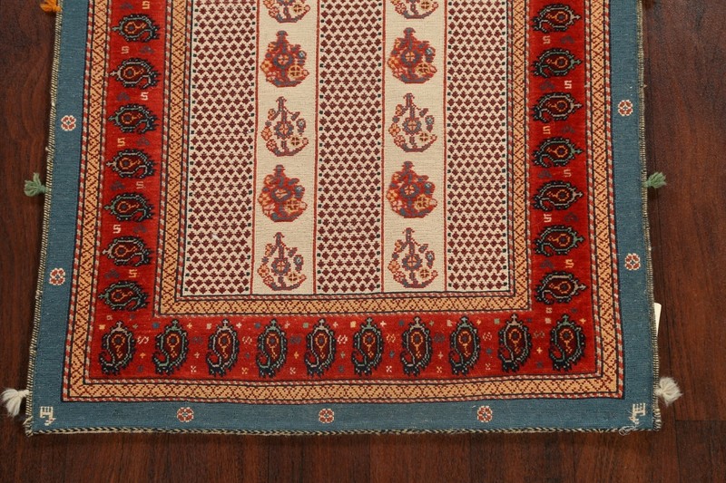 Vintage Geometric Traditional Oriental Area Rug Hand-Knotted Wool 3x4 Carpet gallery
