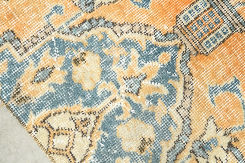 3x4 Turkish Area Rug Hand-Knotted Vintage Oushak Small Wool Rug Decor Carpet,966 gallery