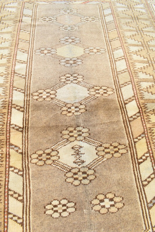 Muted Dye Oushak Rug 3'5'' x 6'4'' ft Turkish Anatolian Oushak Hand Knotted Rug gallery