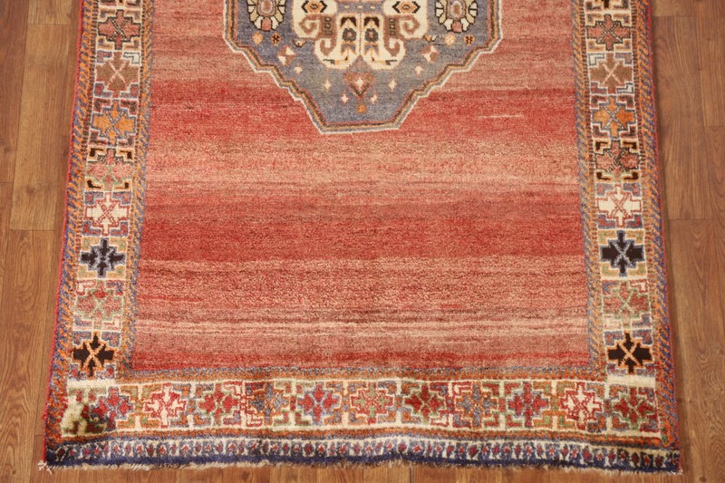 Handmade Tribal Vintage Wool Gabbeh Style Rug 4x6 Ft Oriental Medallion Area Rug gallery