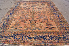 Antique American Gorgeous Luxury Laver Rug 9’6″x12ft circa 1880