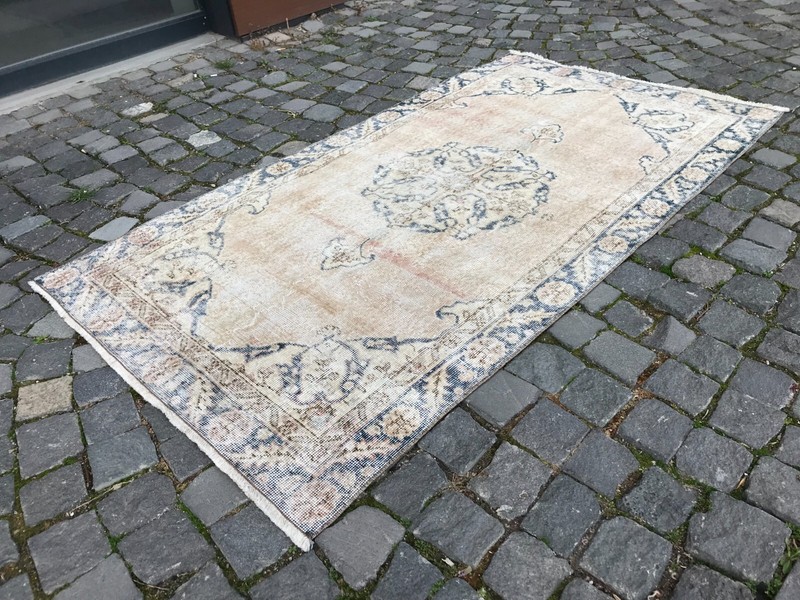 Handmade Rug Turkish Area Rug Vintage Rug Oushak Rug Antique Rug Bohemian Rug gallery