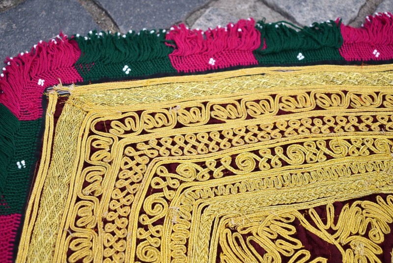 Velvet Table Cover 37'' x 39'' Turkoman Sofa Cover Table Cover Velvet Home Decor gallery
