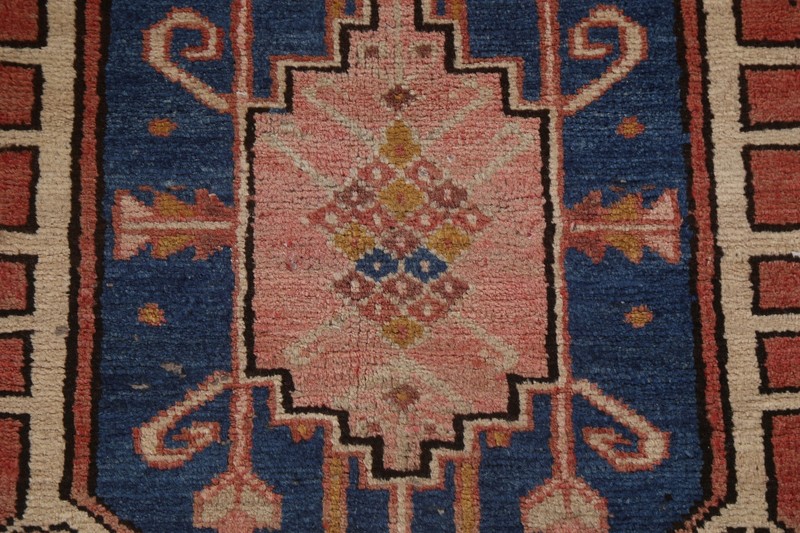 Vintage Geometric Traditional Runner Rug 3x11 Hand-knotted Wool Tribal Carpet gallery