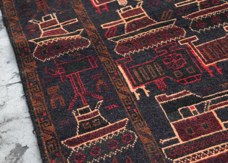 3'1 x 4'7 ft Handmade vintage afghan tribal tang top wool area rug, 3x5 war rug gallery