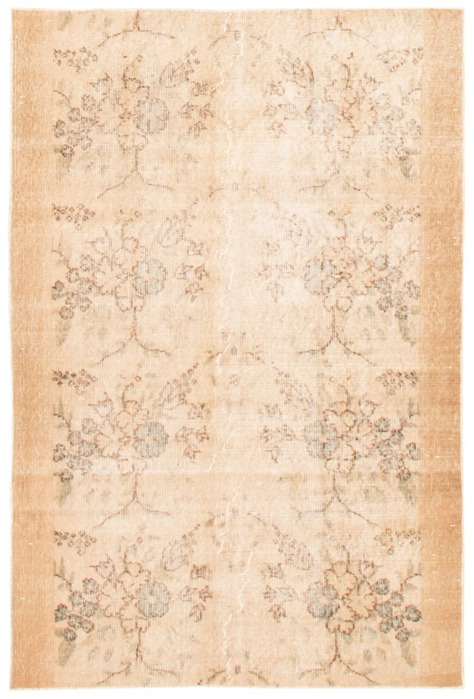 Vintage Traditional Hand-Knotted Area Rug 3'8" x 5'9" Oriental Wool Carpet