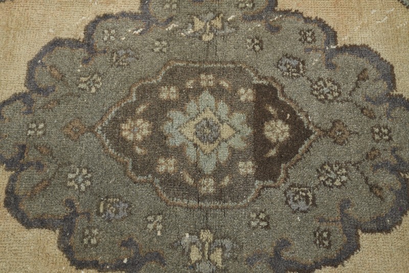 3x13 turkish runner rug, hand-knotted vintage oushak rug runner, boho decor,679 gallery