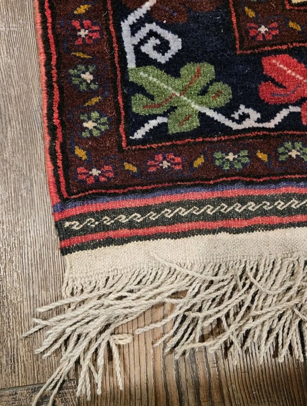 VINTAGE Afghanistan Floral Wool Rug 2'11" X 4'8" gallery
