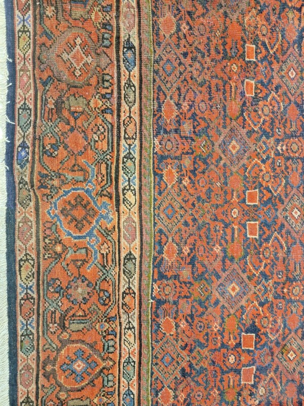Antique Oriental Hand-Knotted Wool Area Rug Collectible Malayer Rust 8'3" x 12'4 gallery