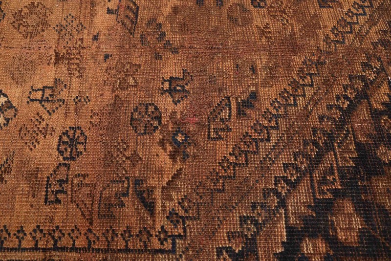 Vintage 6'8" x 6'6" Traditional Hand Knotted Vegetable Dye Wool Area Rug gallery