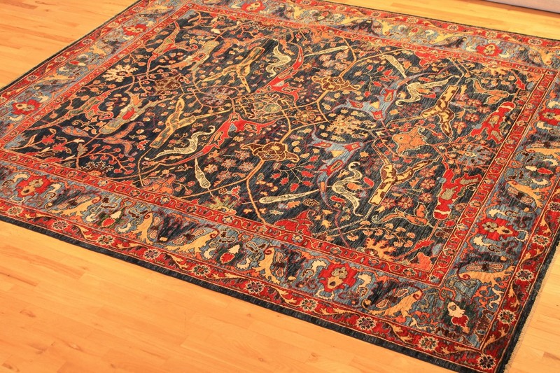 Hand-knotted Rug (Carpet) 8'2X9'5, Choeb Rang mint condition gallery