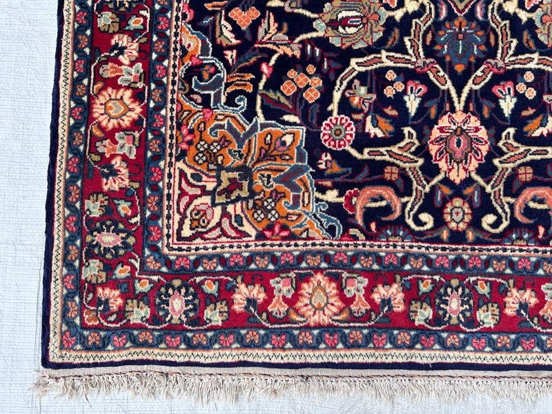 COLLECTORS' ITEM Stunning Super Fine Quality Vintage Keshani Oriental Floral Rug gallery