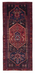 Vintage Hand-Knotted Area Rug 4’6″ x 10’9″ Traditional Wool Carpet