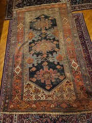 CHARMING EARLY ANTIQUE 1880-1910 AUTHENTIC BIDJAR RUG 45X77