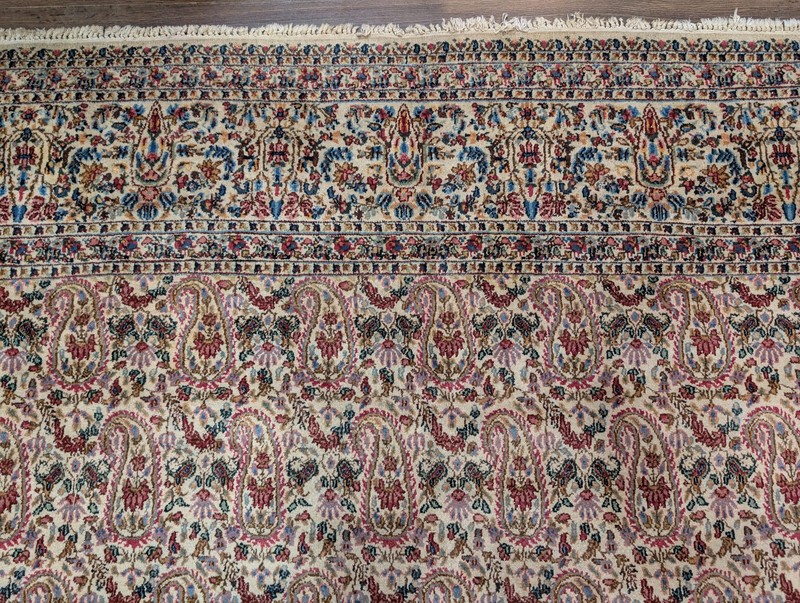 Per'sian Lavar Kirman Rug 9' 6" x 12' 7', Repeated Boteh Paisley Pattern gallery