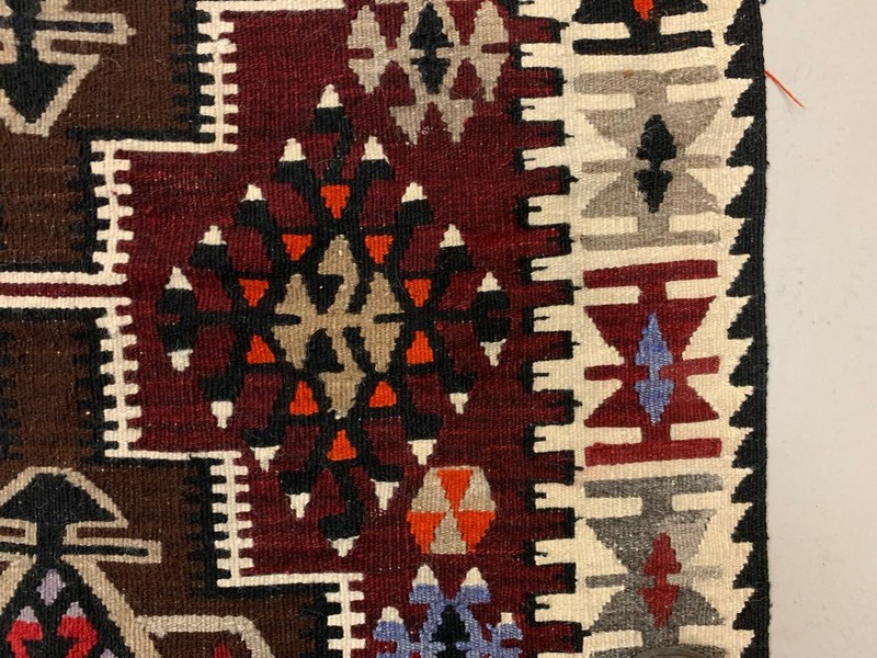 Vintage Turkish Kilim Kelim Rug shabby, country home, boho 230x113 cm medium gallery