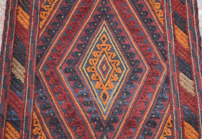 3x12 Hand Knotted Vintage Afghan Moshvani Hallway Runner Persian Tribal Wool Rug gallery