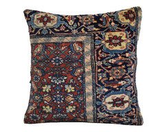 Antique Pillow Cover Sofa Rug 16” x 16” Made of Antique Cushion Cover Carpet