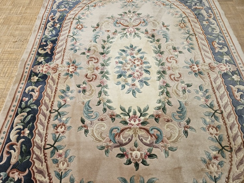6x9 CHINESE RUG VINTAGE AUBUSSON PEKING AUTHENTIC 100% WOOL ORIENTAL RUG gallery