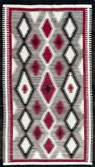 Antique Navajo Rug, Dimond Design 4’2″ x 7’6″ #17435