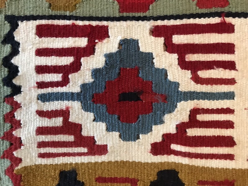 Vintage/Antique Turkish Kilim Anatolian Rug - Geometric gallery