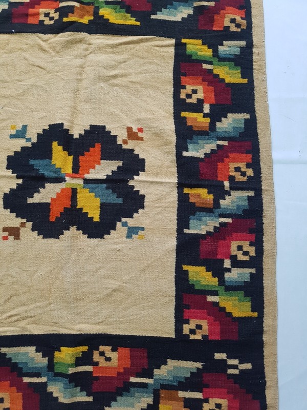 Vintage Handmade Traditional Native American Kilim Floor Rug Carpet 190x125 cm gallery