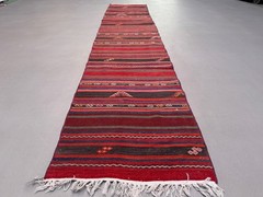 Narrow Kilim Runner 59×300 cm shabby chic, vintage Turkish kelim 2569