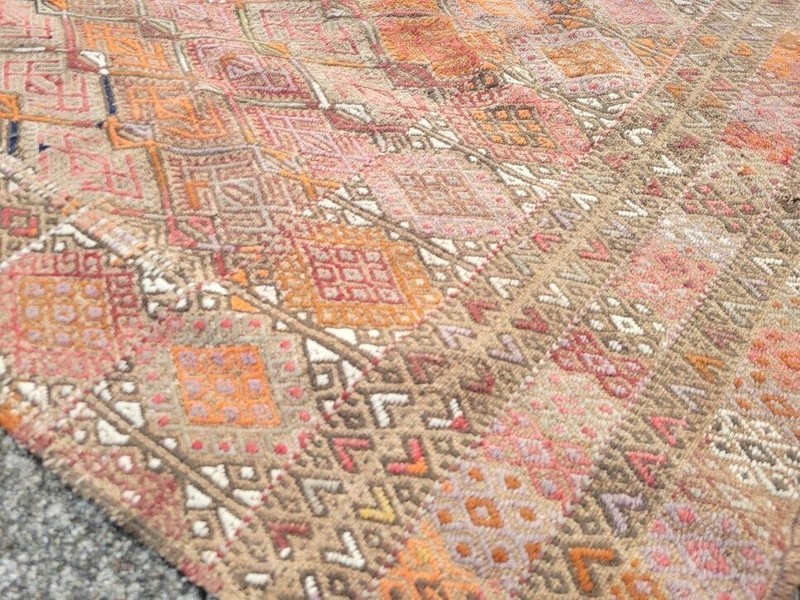 Antique Hand-Knotted Stunning Rug Approx. 4 ft. x 16 ft. gallery