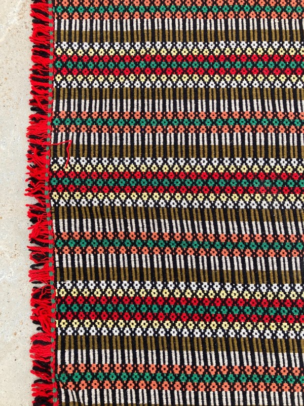 Vintage Handmade Traditional Beautiful Turkish Kilim Floor Rug Carpet 208x151 cm gallery